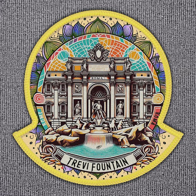 Roma Whispering Fountain Circle Lower Name Rocker Patch (Creator Uploaded)