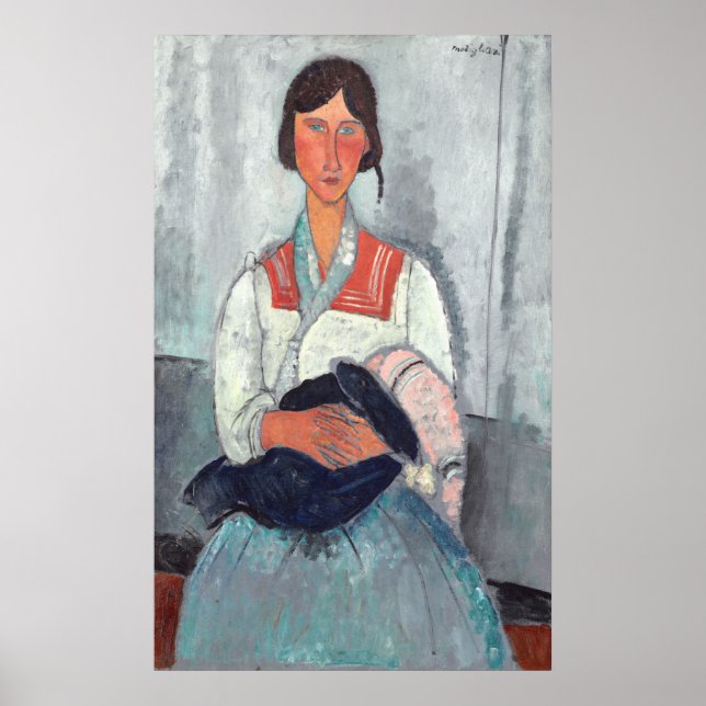 Roma Woman - Amedeo Modigliani Fine Art Poster (Front)