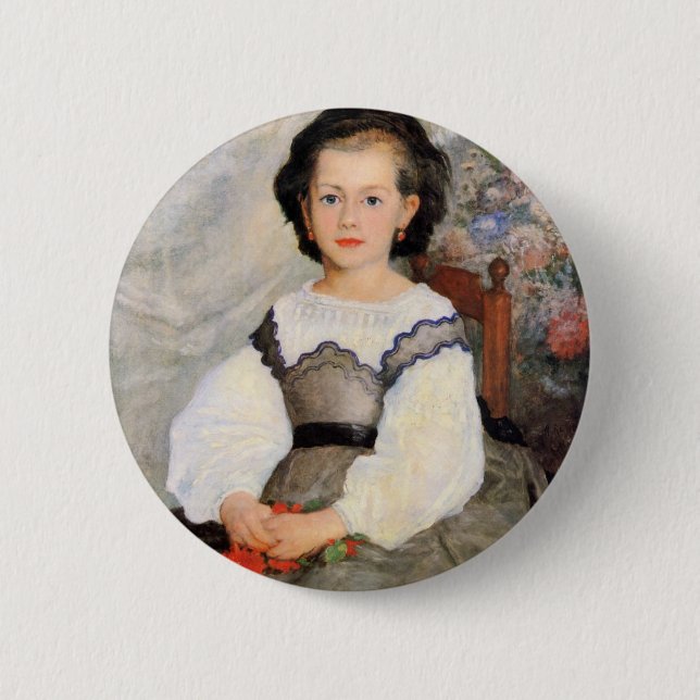 Romaine Lascaux by Renoir Pinback Button (Front)
