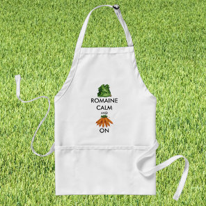 Romaine (Lettuce) Calm and Carrot On Adult Apron