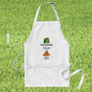 Romaine (Lettuce) Calm and Carrot On Adult Apron