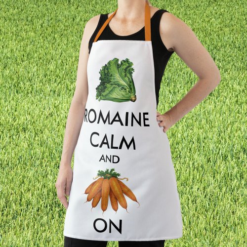Romaine Lettuce Calm and Carrot On Apron