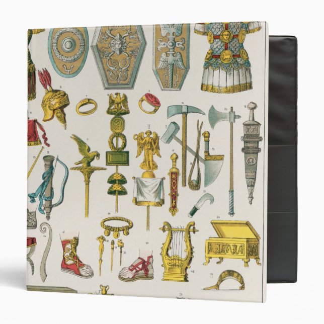 Roman Accessories 3 Ring Binder (Front/Inside)