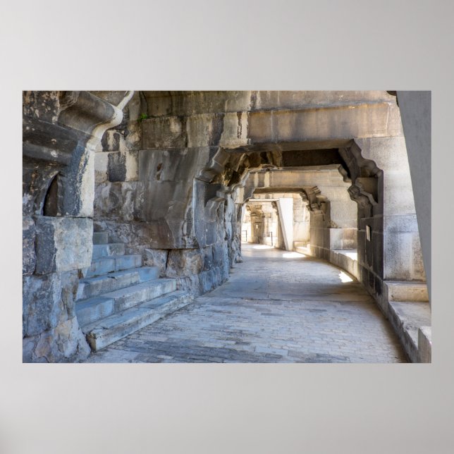 Roman Amphitheater Hallway Poster (Front)