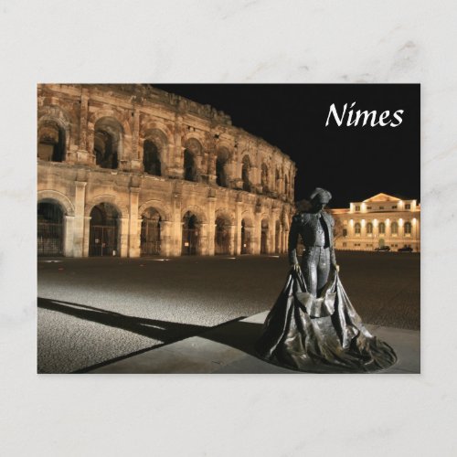 Roman Amphitheatre Nimes Postcard