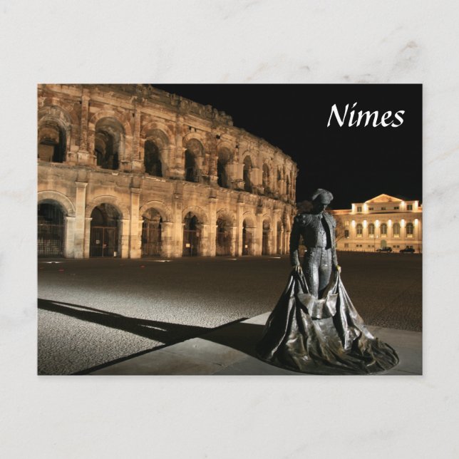 Roman Amphitheatre Nimes Postcard (Front)