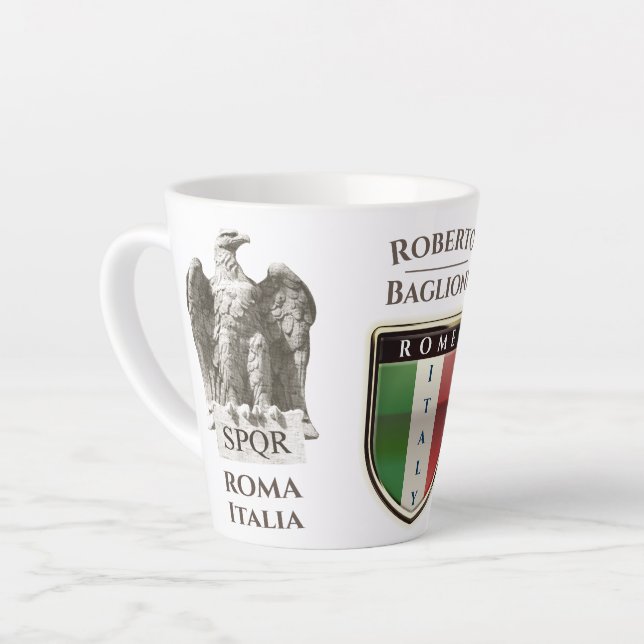 Roman Aquila Latte Mug (Left Angle)