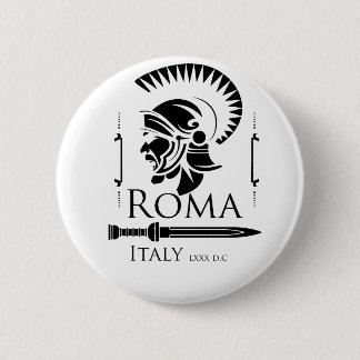 Roman Army - Legionary with Gladio Pinback Button