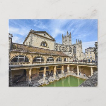 Roman Baths In Bath England Postcard by bbourdages at Zazzle