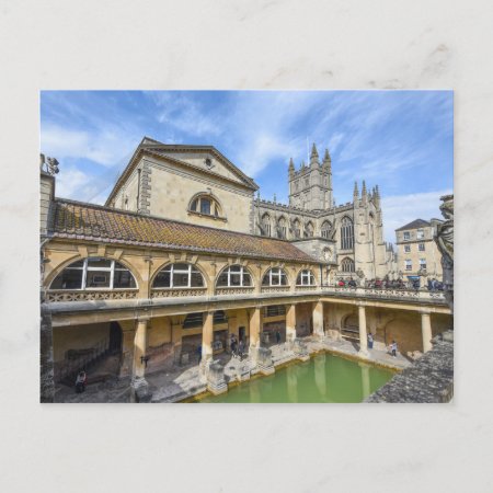 Roman Baths In Bath England Postcard