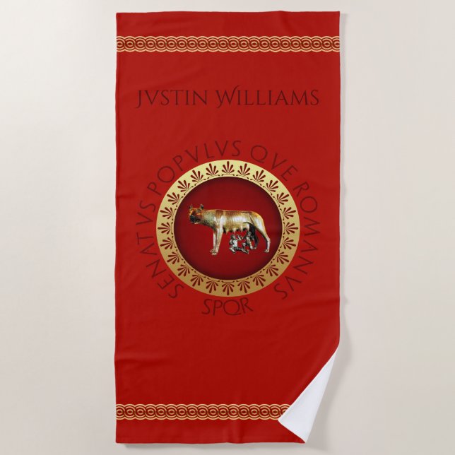 Roman Beach Towel (Front)