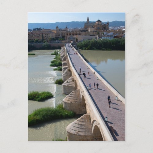 Roman Bridge Cordoba Spain Postcard