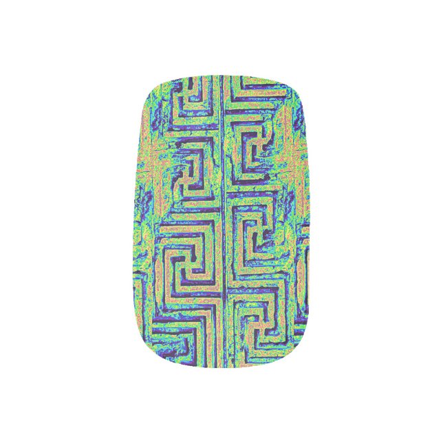 Roman Bronze Minx Nail Art (Left Thumb)