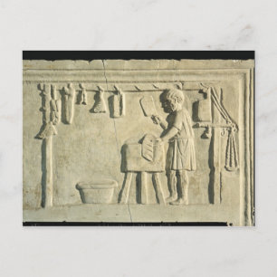 Roman Butcher's, relief Postcard
