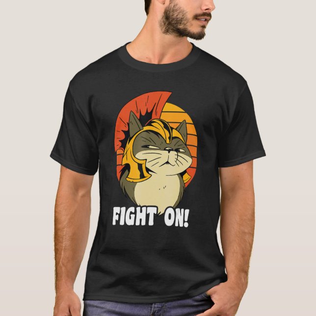 Roman Cat Soldier Helmet Costume A Galea Kitten Te T-Shirt (Front)