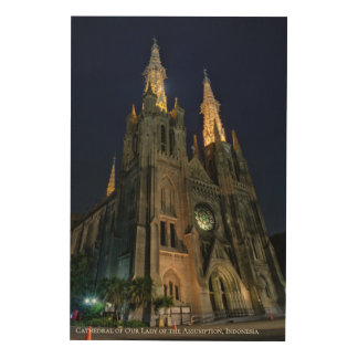 Roman Catholic Cathedral Church Architecture Wood Wall Art