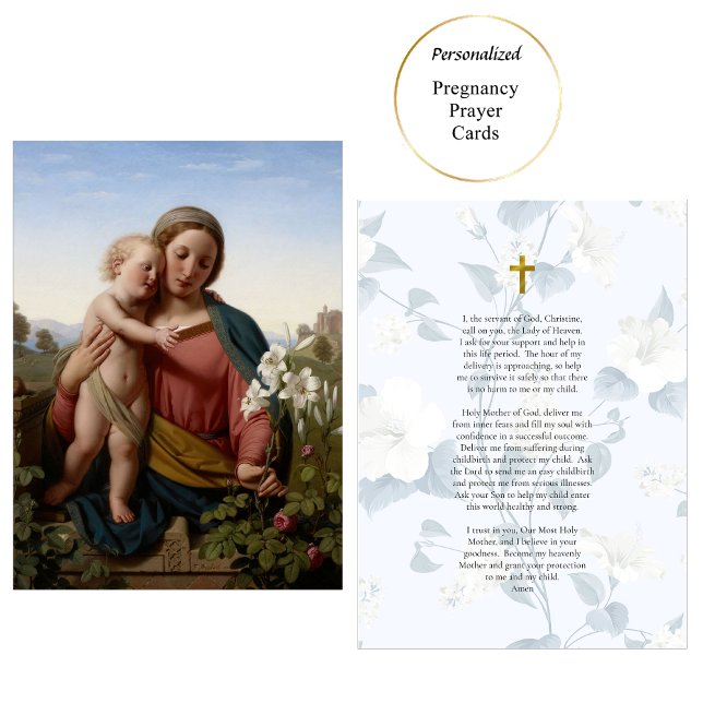 Roman Catholic Pregnancy Prayer Card  (Creator Uploaded)