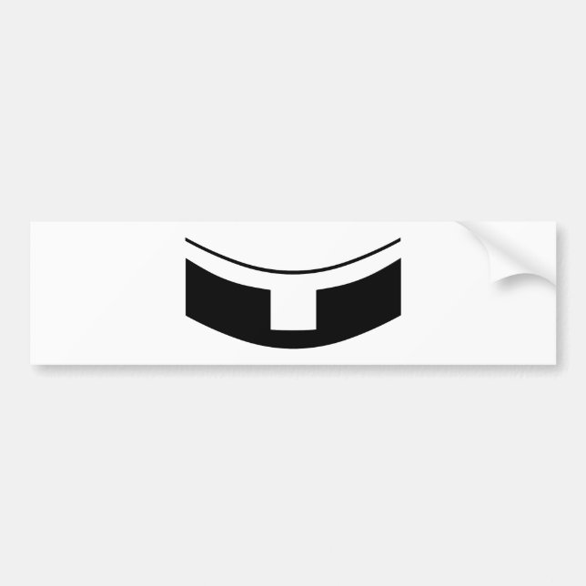 Roman Catholic Priest's Collar Bumper Sticker (Front)