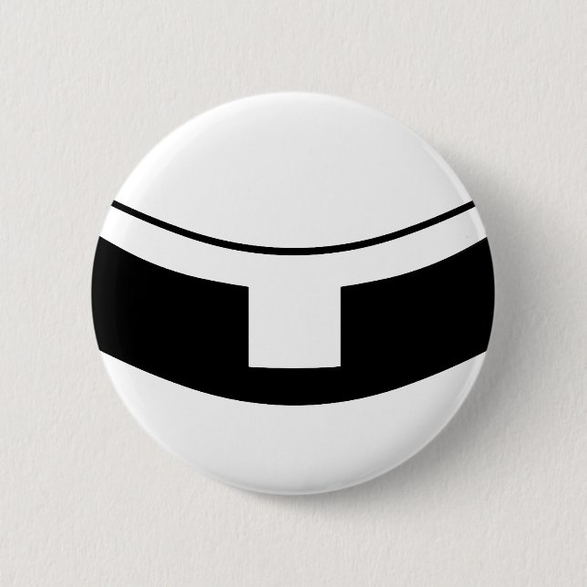 Roman Catholic Priest's Collar Pinback Button (Front)