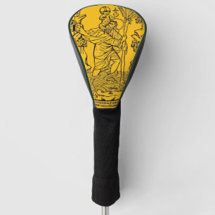 Roman Catholic Saint Christopher Devotional Art Golf Head Cover