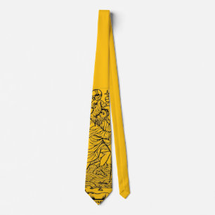Roman Catholic Saint Christopher Devotional Art Neck Tie