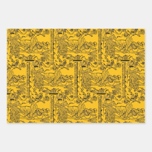 Roman Catholic Saint Christopher Devotional Art Wrapping Paper Sheets