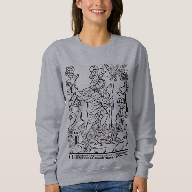 Roman Catholic Saint Christopher  Sweatshirt (Front)