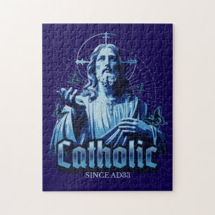Roman Catholic Since AD33 Jesus Christ Jigsaw Puzzle