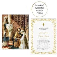 Roman Catholic Wedding Prayer Card