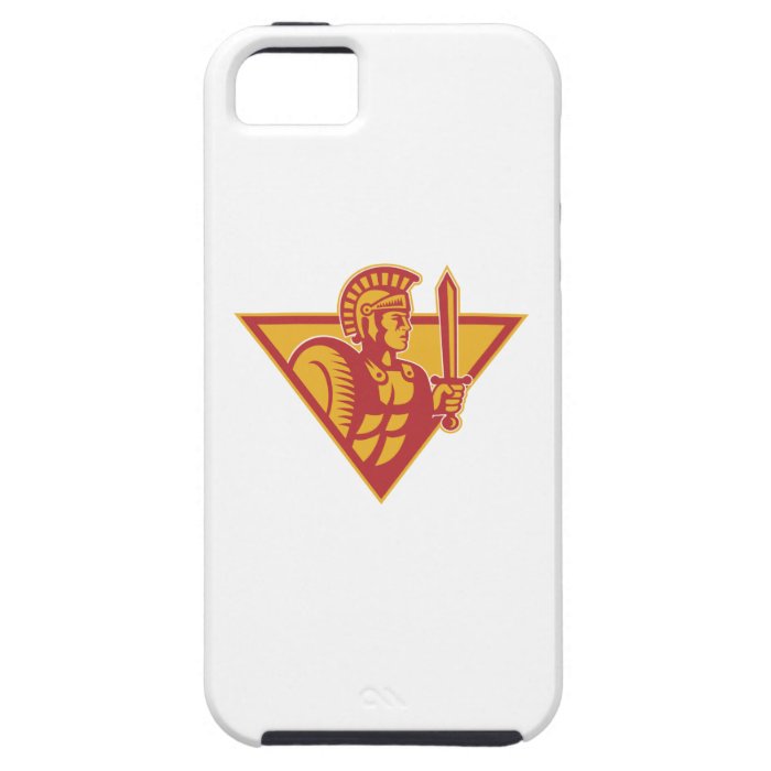 Roman Centurion Soldier With Sword And Shield iPhone 5 Case