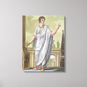 Roman Citizen Claiming Employment, from 'L'Antica Canvas Print