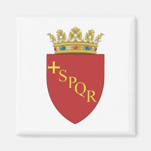 Roman Coat of Arms (SPQR) (Rome, Italy) Magnet