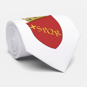 Roman Coat of Arms (SPQR) (Rome, Italy) Neck Tie