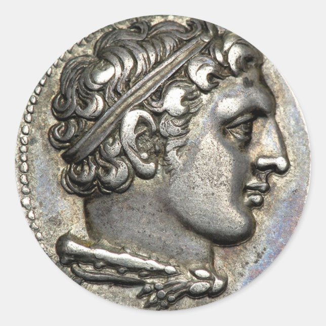 Roman Coin Classic Round Sticker (Front)