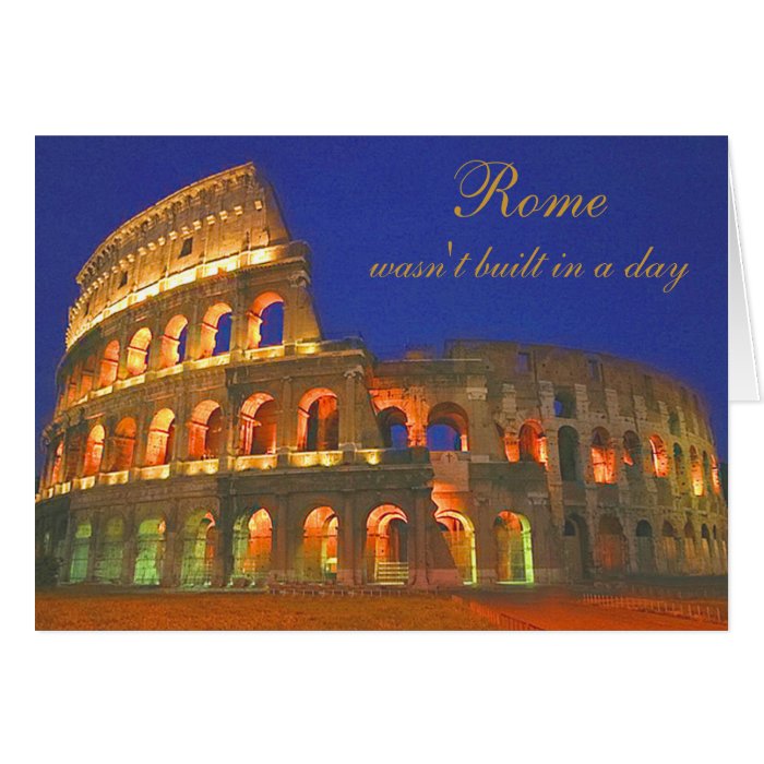 Roman Coliseum Card