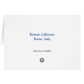 Roman Coliseum Cards (Back Horizontal)