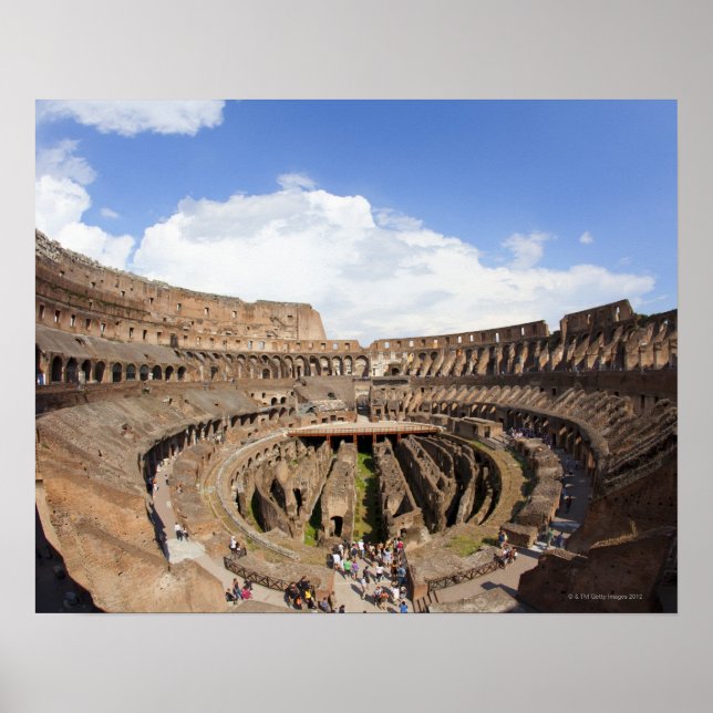 Roman Coliseum, fish eye view Poster (Front)