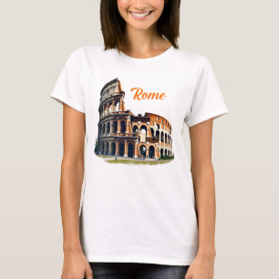 Roman Coliseum Italy Travel Graphic T-Shirt