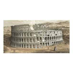 Roman Coliseum Vintage Art Card