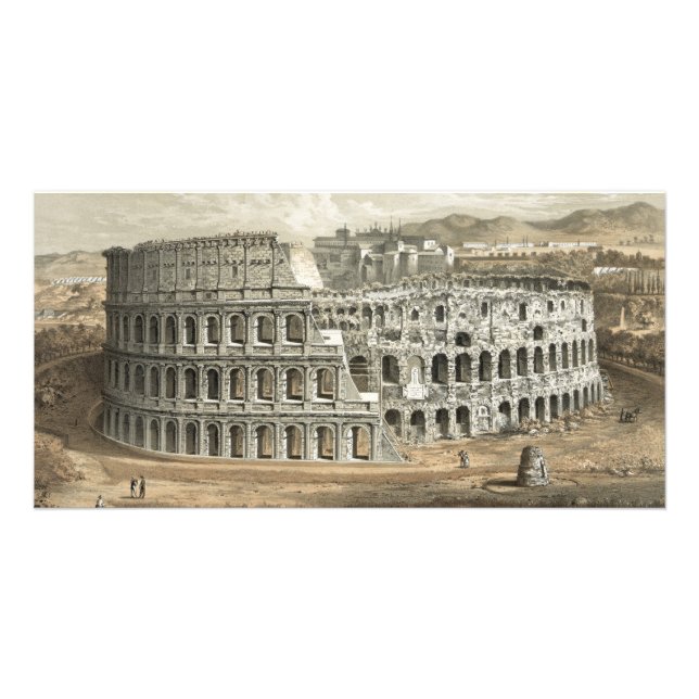 Roman Coliseum Vintage Art Card (Front)