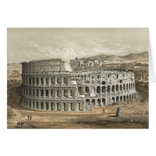 Roman Coliseum Vintage Art Cards (Front Horizontal)