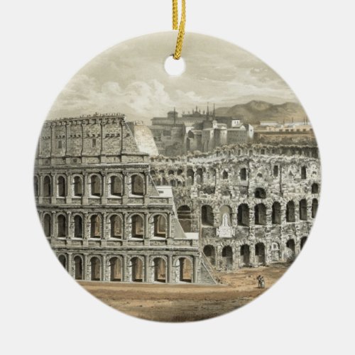 Roman Coliseum Vintage Art Ceramic Ornament