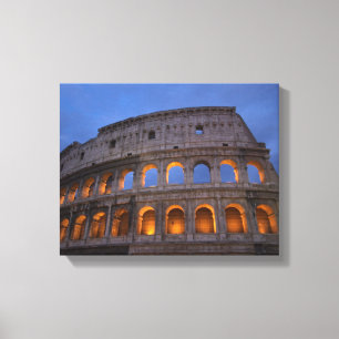 Roman Colosseum at Night Canvas Print
