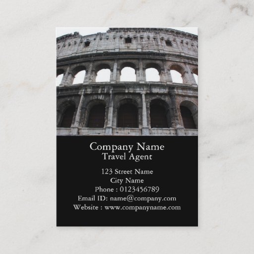 Customizable Roman Colosseum Business Card Templates