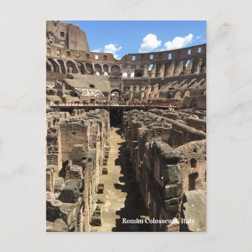 Roman Colosseum Italy Photograph Postcard
