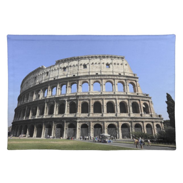 Roman Colosseum Lazio, Italy Cloth Placemat (Front)