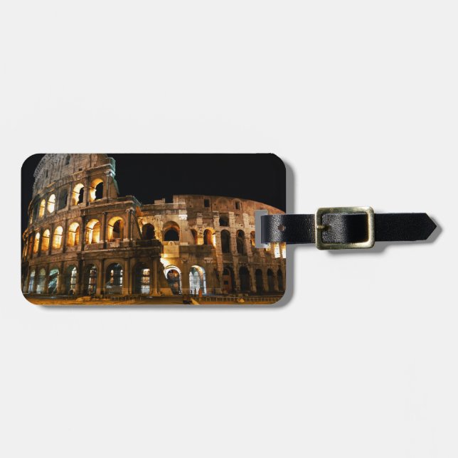 Roman Colosseum Luggage Tag (Front Horizontal)
