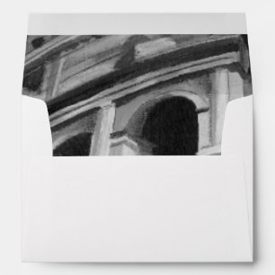 Roman Colosseum with Architectural Drawings Envelope