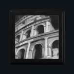 Roman Colosseum with Architectural Drawings Keepsake Box<br><div class="desc">A picture of the Roman Colosseum complete with architectural drawings of the archways. One of the new seven wonders of the world,  the style of the building still influences modern design. A great gift for someone who loves architecture or studying ancient Rome.</div>