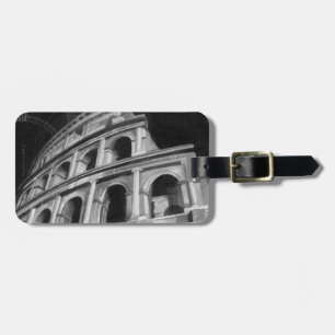 Roman Colosseum with Architectural Drawings Luggage Tag